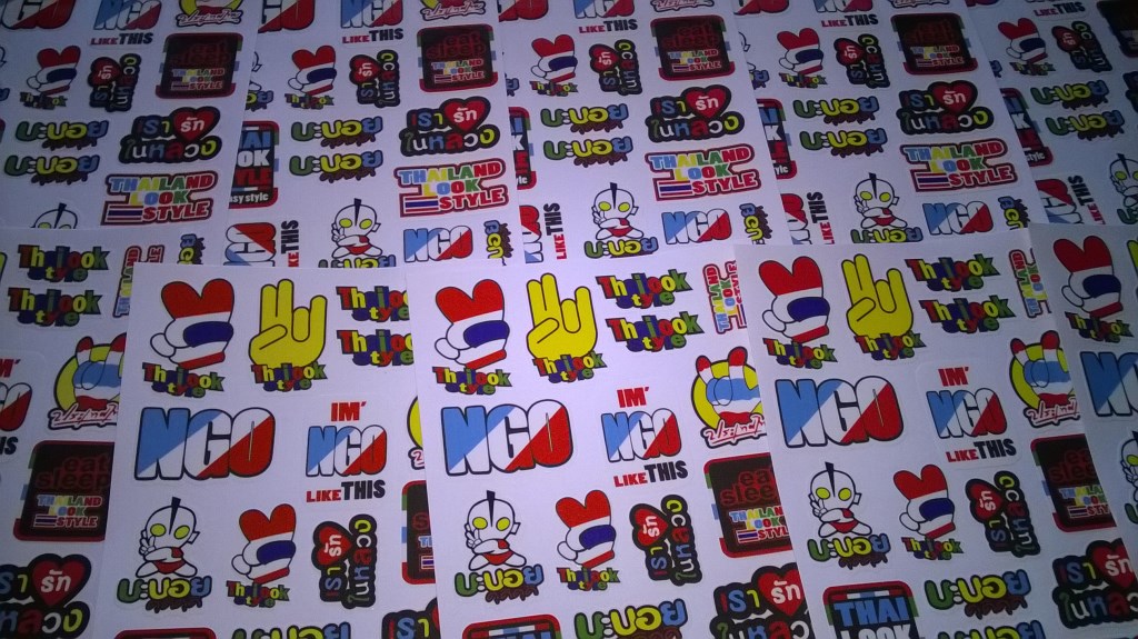 Sticker Kotak Print Tema Thailand&nbsp;Look